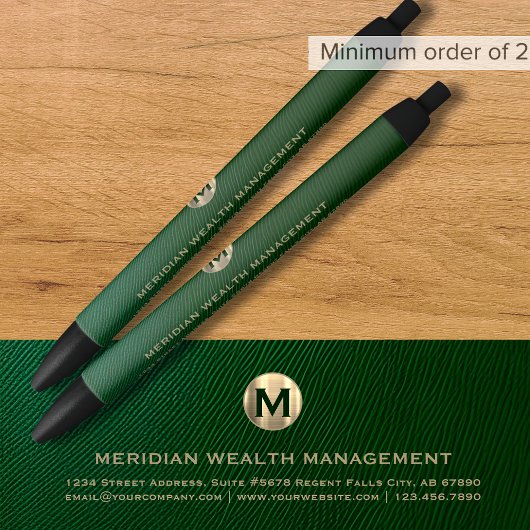 Aangepaste Gouden Monogrammed Business Pen