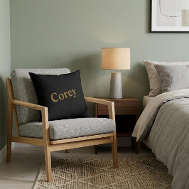 Aangepaste gouden naam Sierkussen