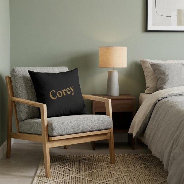 Aangepaste gouden naam Sierkussen (Creator heeft geüpload)