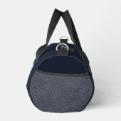 Aangepaste Gouden Navy Blauwe Monogram Initiaal Fi Plunjezak (Rechts)