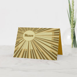 Aangepaste gouden ontwerpdag kaart
