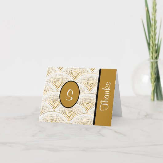 Aangepaste gouden ontwerper Bedankt voor je opmerk (Voorkant)