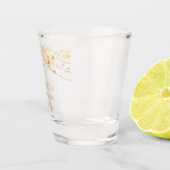 Aangepaste gouden slingerlichten 21e verjaardag shot glas (Rechts)