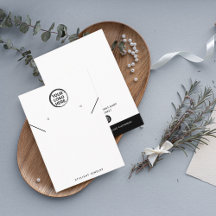 Aangepaste Gouden Stud Oorbellen Logo Kaart Ontwer