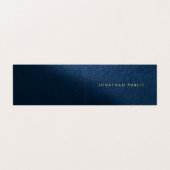 Aangepaste gouden tekst Moderne elegante luxe gevo Visitekaartje (Buitenkant ongevouwen)