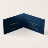 Aangepaste gouden tekst Moderne elegante luxe gevo Visitekaartje (Binnen)