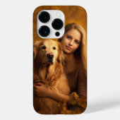 Aangepaste gouden terugwinning Beste hond Mam i te Case-Mate iPhone Case (Achterkant)