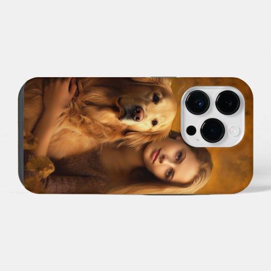 Aangepaste gouden terugwinning Beste hond Mam i te iPhone Hoesje (Achterkant horizontaal)