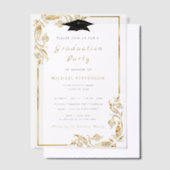 Aangepaste gouden Vellum Afstuderen Uitnodiging Sj (Offset)