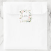 Aangepaste  gouden Waterverf Vierkante Sticker (Tas)