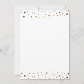 Aangepaste gouden witte 50ste trouwdag kaart (Achterkant)