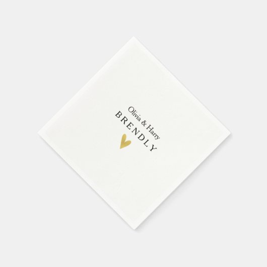 Aangepaste gouden wratpapieren servetten (Hoek)