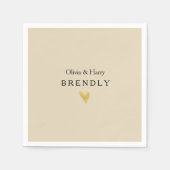 Aangepaste gouden wratpapieren servetten (Voorkant)