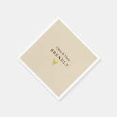 Aangepaste gouden wratpapieren servetten (Hoek)