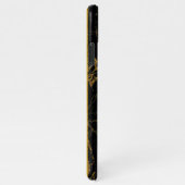 Aangepaste gouden zwarte mobiele telefoon 12 13 iPhone hoesje (Rechterkant)