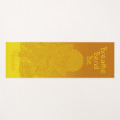Aangepaste goudgalg Elephant Bend Breathe Be Yogamat (Voorkant (horizontaal))