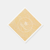 Aangepaste  goudkleurventilator servet (Hoek)