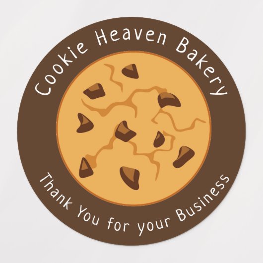 Aangepaste Gourmet Cookie Bakkerij Labels (Design 2)
