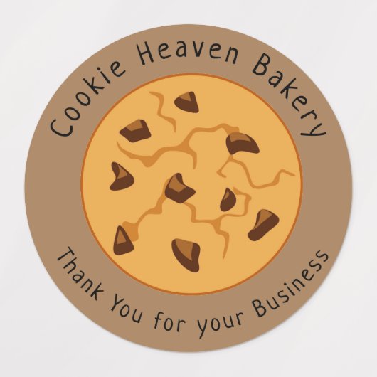 Aangepaste Gourmet Cookie Bakkerij Labels (Design 1)