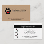 Aangepaste Gourmet Dog behandelt bakkerijbedrijven Visitekaartje (Voorkant / Achterkant)