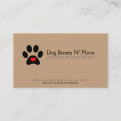 Aangepaste Gourmet Dog behandelt bakkerijbedrijven Visitekaartje (Voorkant)