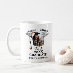 Aangepaste graafkap tassel foto trotse vader koffiemok