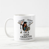 Aangepaste graafkap tassel foto trotse vader koffiemok (Links)