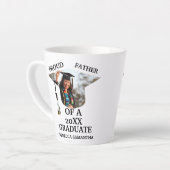 Aangepaste graafkap tassel foto trotse vader latte mok (Linkerhoek)