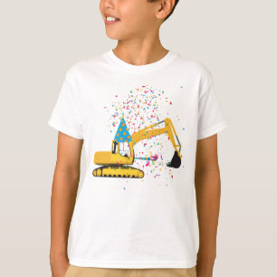 Aangepaste graafmachine constructietransport Birth T-shirt