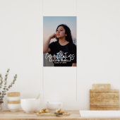 Aangepaste Grad Foto Poster, Afstudeer Herinnering Poster (Keuken)