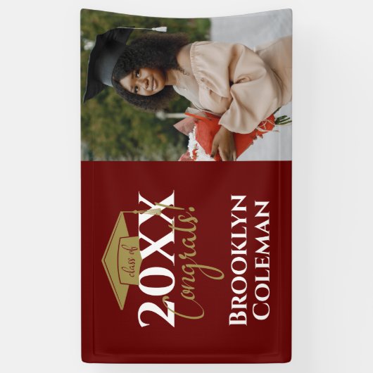 Aangepaste gradatie partijfoto's spandoek (Verticaal)