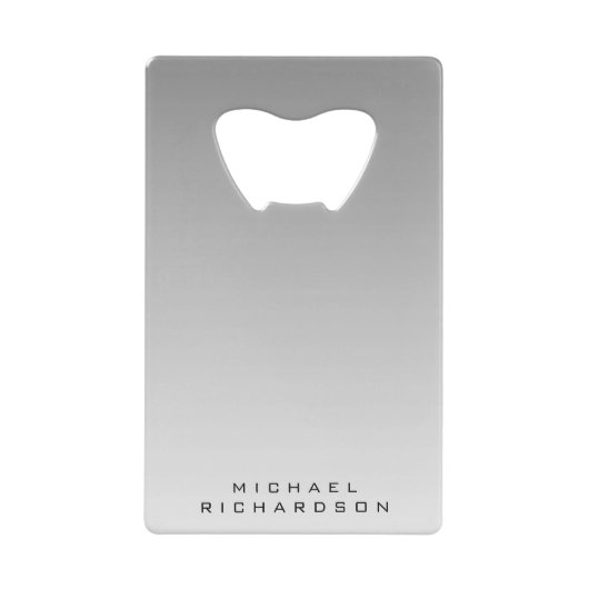 Aangepaste gradiënt Gradiënt Kredietflesje Kaart Creditkaart Flessenopener (Voorkant)