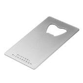 Aangepaste gradiënt Gradiënt Kredietflesje Kaart Creditkaart Flessenopener (Voorkant Gekanteld)