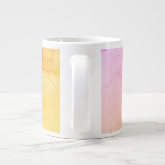 Aangepaste Gradient Mok - Elegant Roze & Goud (Achterkant)
