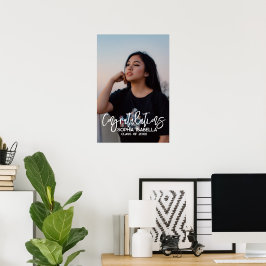Aangepaste graduatie fotoposter, aandenken aan de poster