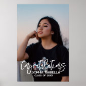 Aangepaste graduatie fotoposter, aandenken aan de  poster (Voorkant)