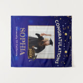 Aangepaste Graduation Party Decor 2025, Party Acht Wandkleed (Voorkant (horizontaal))