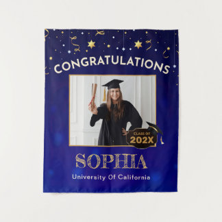 Aangepaste Graduation Party Decor 2025, Party Acht Wandkleed