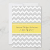 Aangepaste GraduPartij Uitnodiging Gele Chevron (Voorkant)