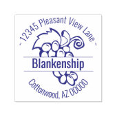 Aangepaste grafieken Circulaire adresnaam Zelfinktende Stempel (Design)