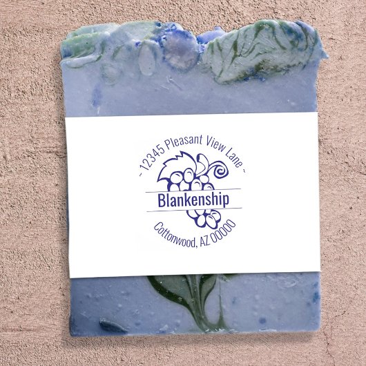 Aangepaste grafieken Circulaire adresnaam Zelfinktende Stempel