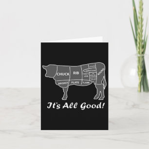 Aangepaste Grafische BBQ Rundvlees Brisket Steak R Kaart