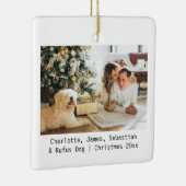 Aangepaste grafische foto- en tekstruimte keramisch ornament (Rechts)