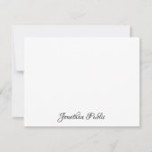 Aangepaste grafische handscripttekst Eenvoudig aan Notitiekaartje (Voorkant)