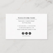 Aangepaste grafische illustratie van artiesten Ill Visitekaartje (Achterkant)