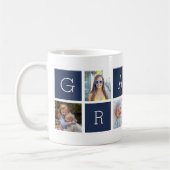 Aangepaste grammen Grootvader Foto Collage Koffiemok (Links)