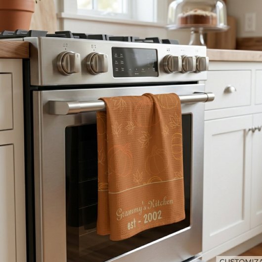 Aangepaste Grammy's Kitchen Fall  Persoonlijk  Theedoek