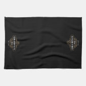 Aangepaste Grampa's Pub Year ingesteld Theedoek (Horizontaal)