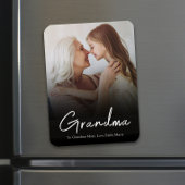 Aangepaste Grandma Photo Simple Moderne Custom Magneet