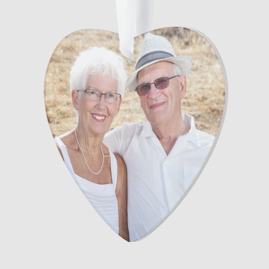 Aangepaste Grandouders Fotofeestdag Ornament (voorkant)